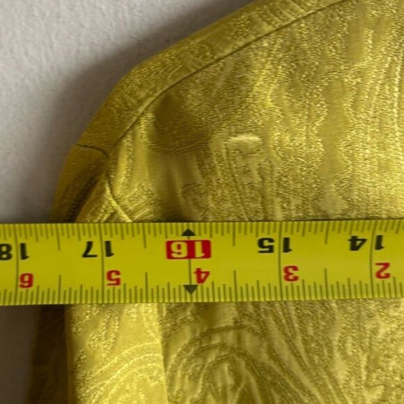 Chicos Women Long Sleeve With Collar Button Down Silk Jacket Lime Green Size 0 - Picture 2 of 10